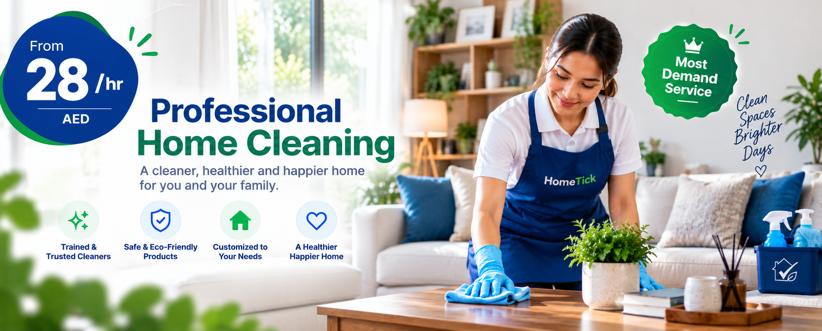 HomeTick home cleaning