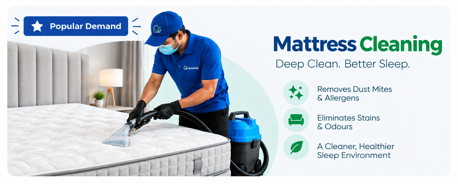 HomeTick mattress cleaning